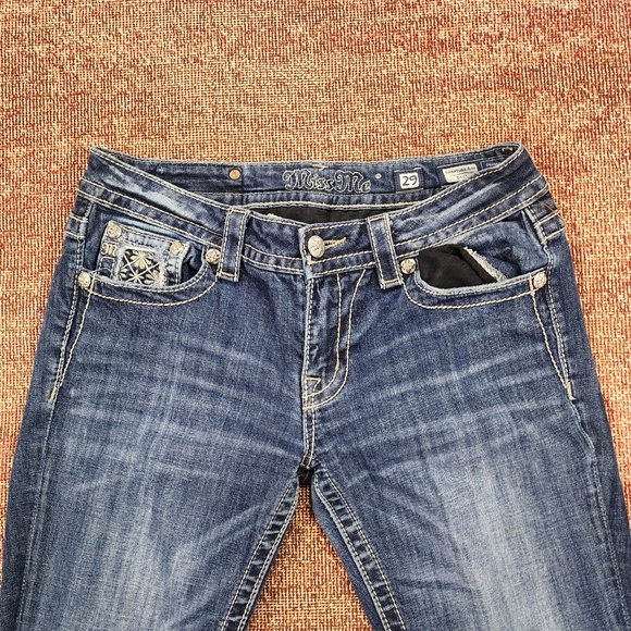Miss Me Signature Rise Boot Cut Jeans Size 29 - Picture 6 of 10